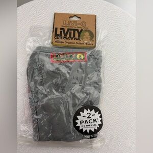 Livity Livi-G Thong 2-Pack Hemp Organic Cotton Gray/Black – New(F82)@